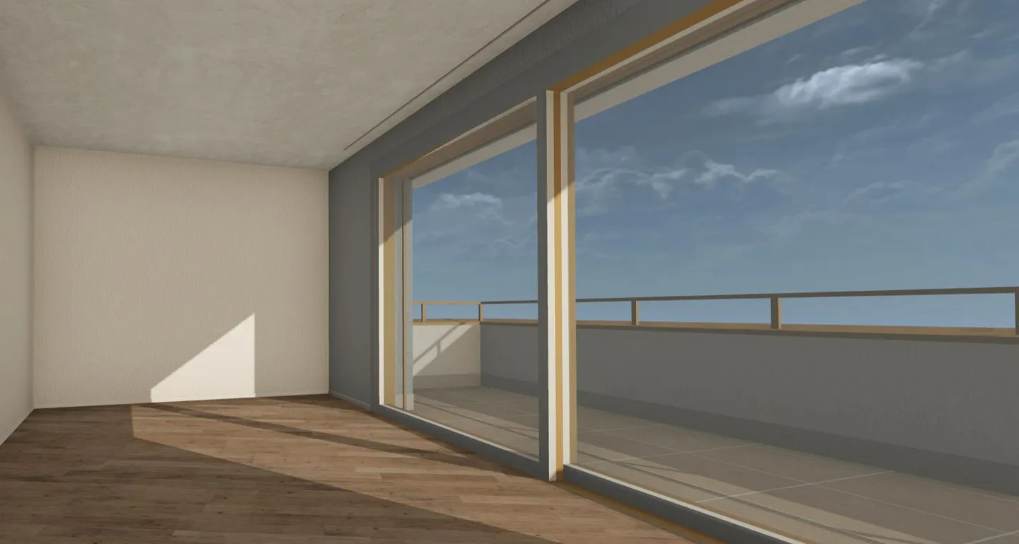 Moderno appartamento attico di 3,5 locali con vista panoramica in posizione tranquilla - Foto 2 di 5