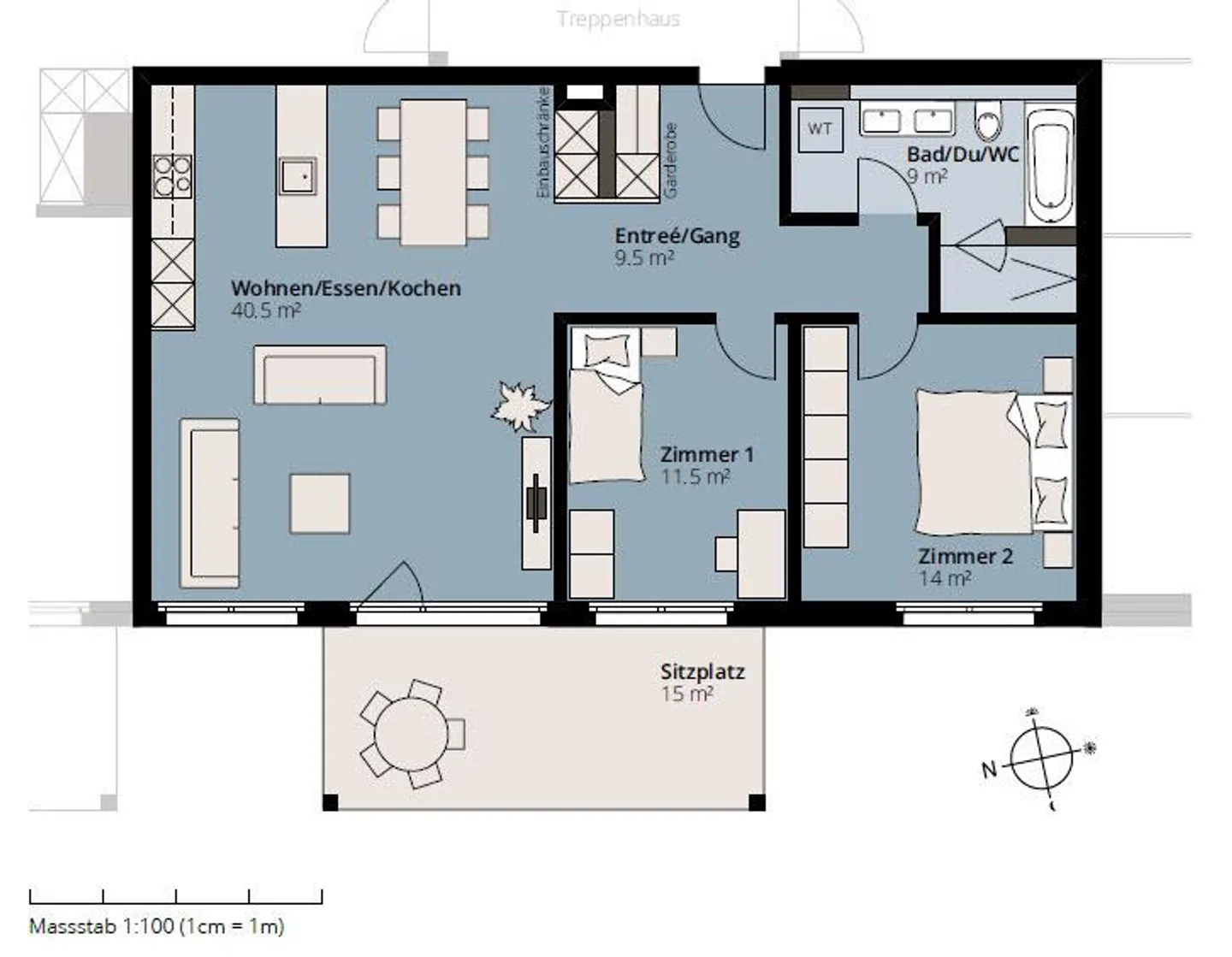 APPARTEMENT 3.5 PIÈCES LUMINEUX ET MODERNE - Photo 9 sur 10
