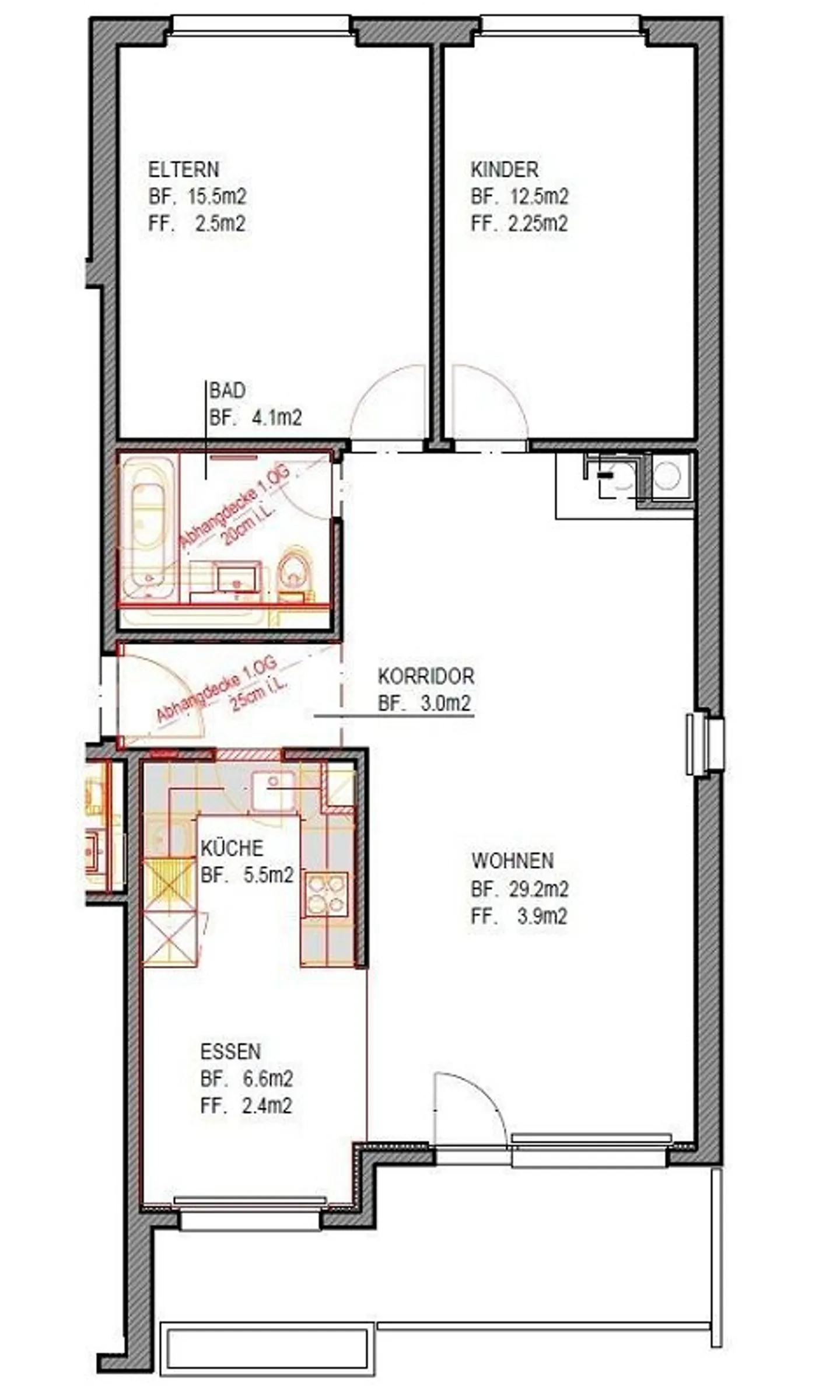 Bell'appartamento di 3,5 stanze con patio - Foto 9 di 9