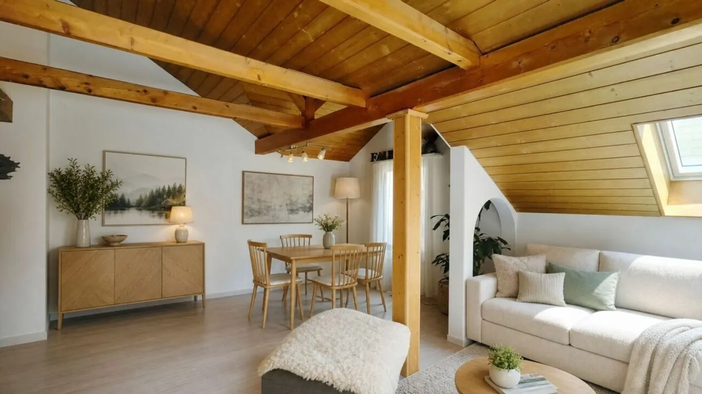Grosszügige Dachwohnung mit Bergblick - Foto 8 von 20