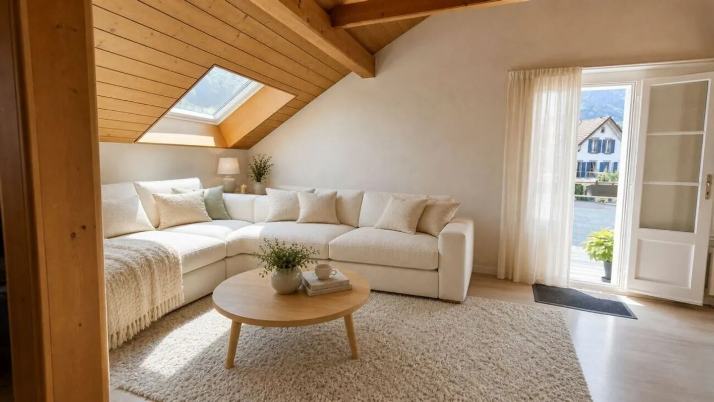 Grosszügige Dachwohnung mit Bergblick - Foto 10 von 20