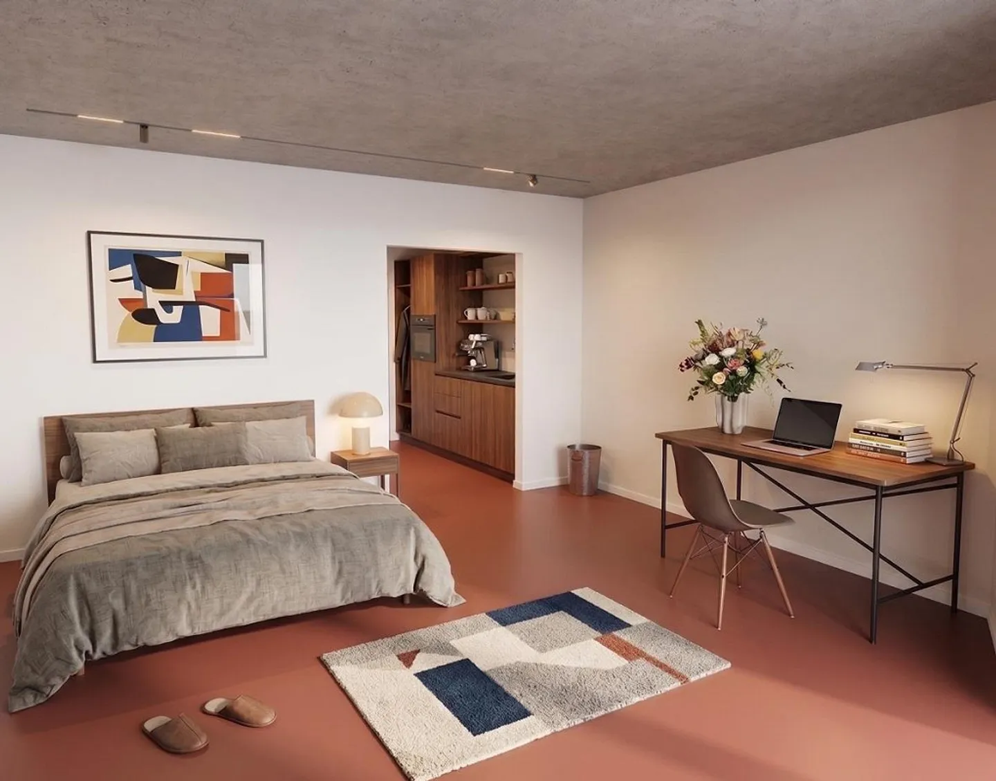 Moderne 2-Zimmer-Dachgeschosswohnung mit 3 Balkonen - Foto 6 di 6