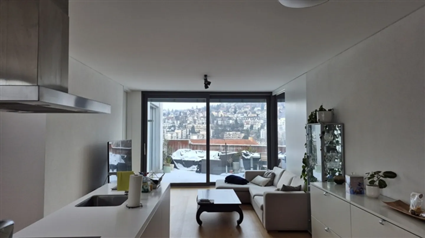 APPARTEMENT SOUS LES TOITS DE 1 CHAMBRE À ZURICH - QUARTIER INDUSTRIEL 5, MEUBLÉ, TEMPORAIRE - Photo 2 sur 5