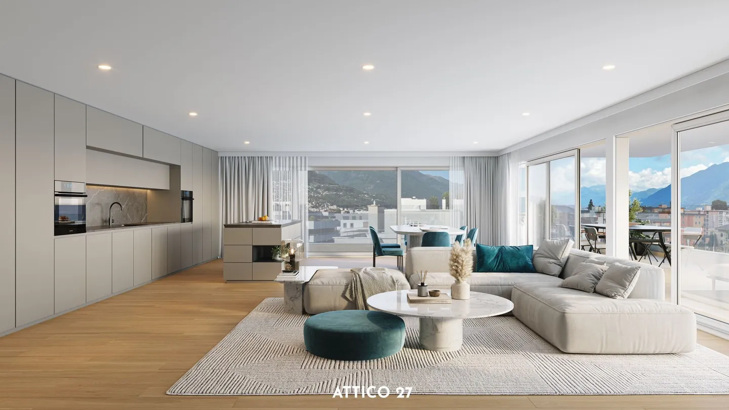 Live Luxury in Locarno - Prestigious 4.5 Room Penthouse in the Center (also Second Home) - Photo 1 of 10