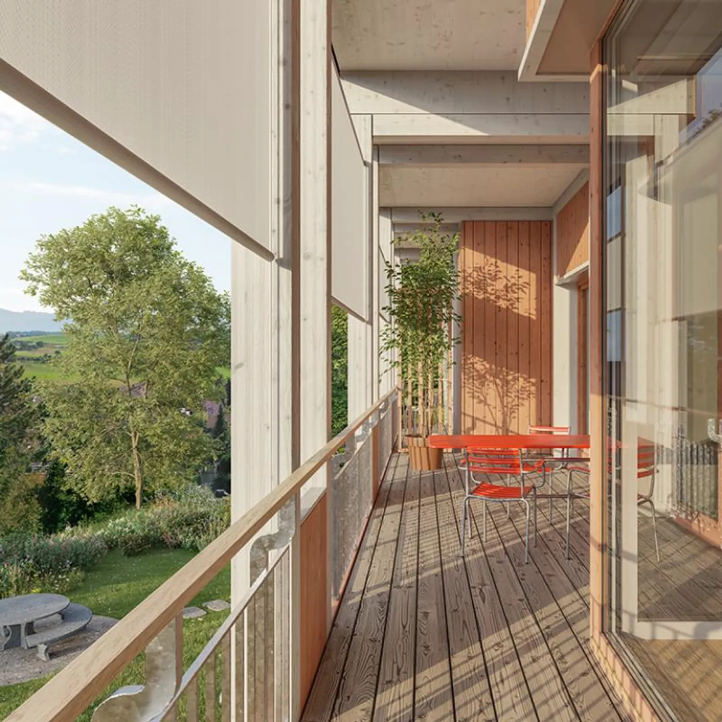 Wohnen im Neubau: Maisonette-Oase mit Gartensitzplatz und Alpensicht! - Photo 6 sur 7