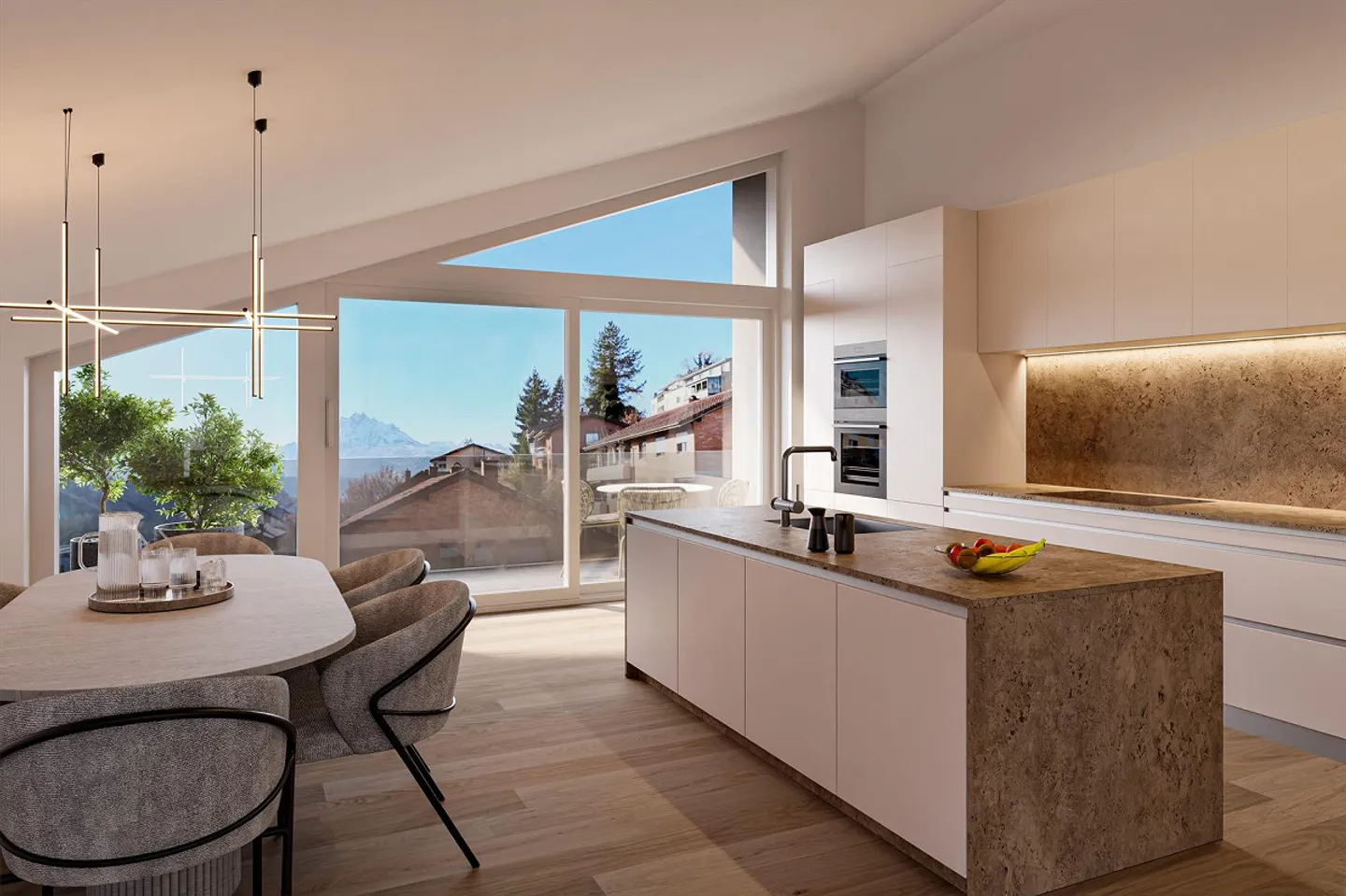 New construction project PRISMA7 - 5.5 room penthouse with breathtaking mountain views... - Photo 1 of 6