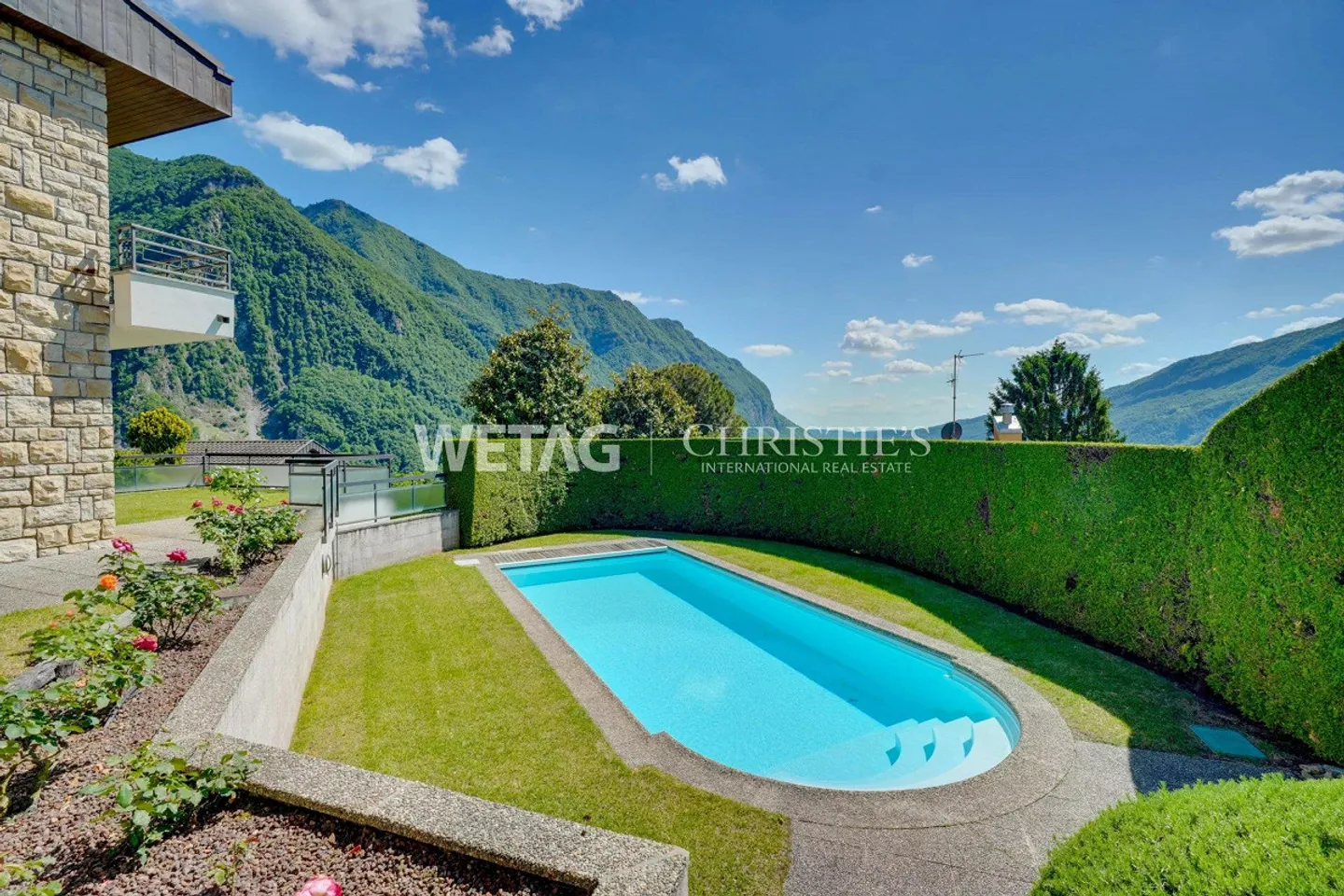Lugano?Rovio: Villa con piscina e magnifica vista aperta sul lago di Lugano in vendita, ideale anche come seconda casa - Foto 6 di 13
