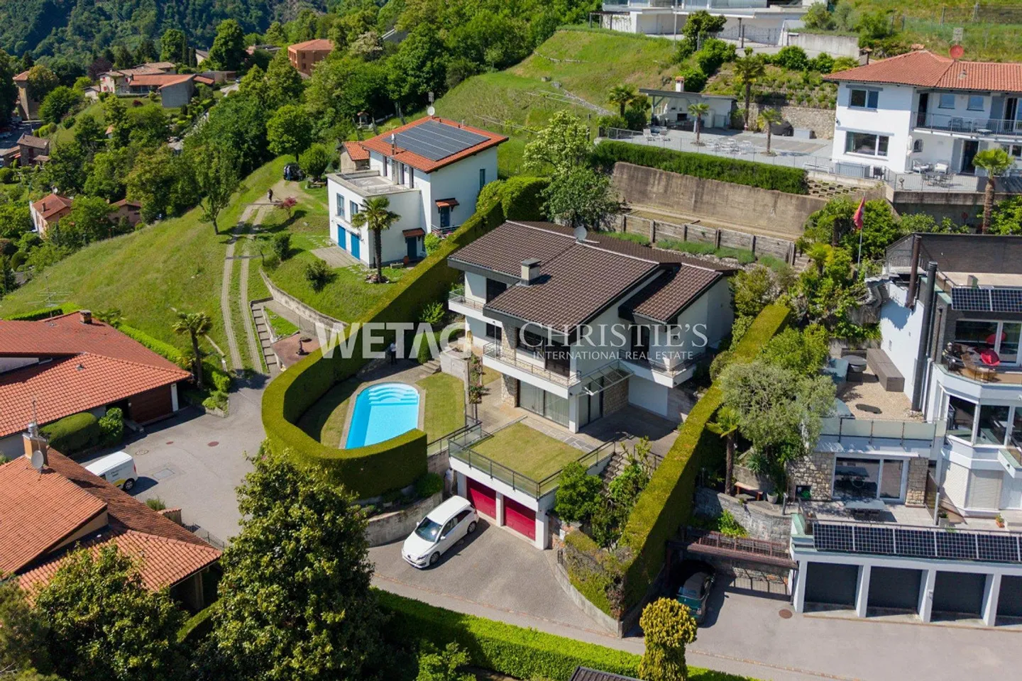 Lugano?Rovio: Villa con piscina e magnifica vista aperta sul lago di Lugano in vendita, ideale anche come seconda casa - Foto 12 di 13