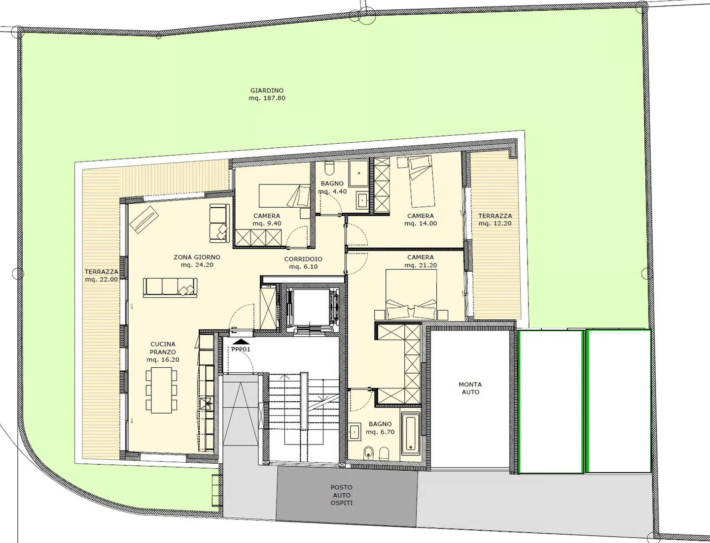 CANOBBIO - MODERN 4.5-ROOM APARTMENT WITH GARDEN FOR SALE - Photo 11 of 11