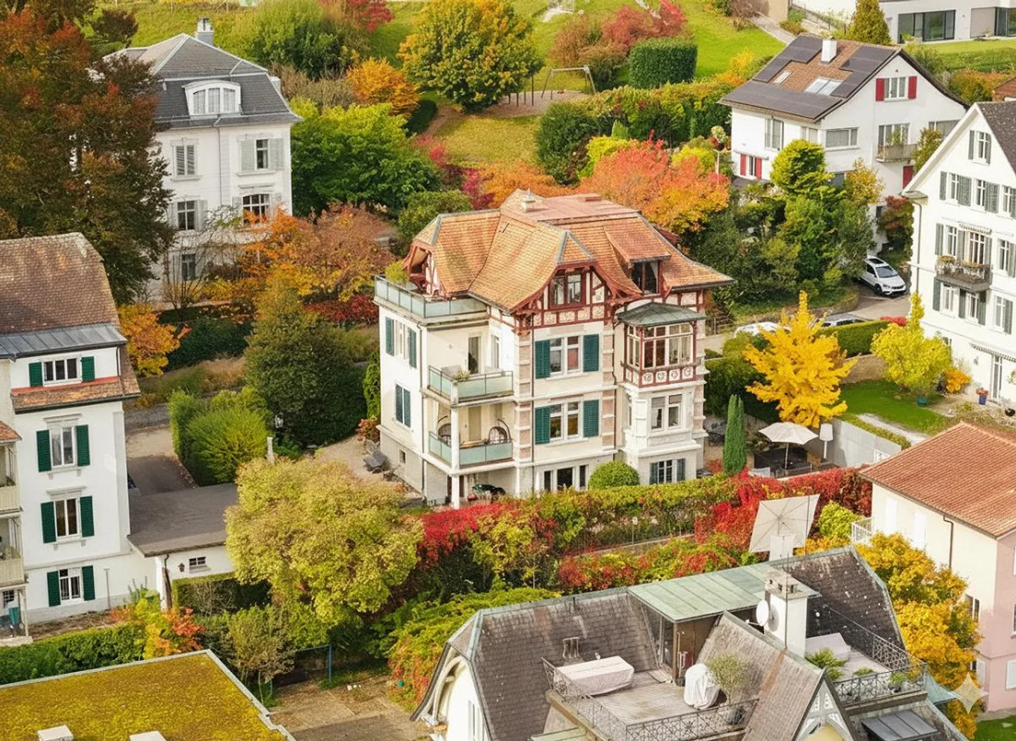 Villa moderne de style Art Nouveau avec vue sur le lac : Villa Morgenblick à Kilchberg - Photo 14 sur 15