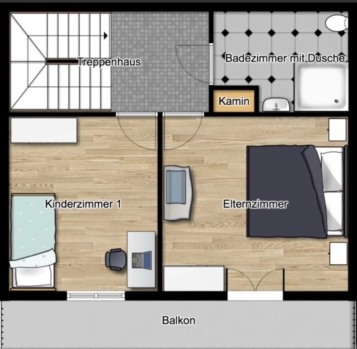 4.5-room single-family house with garden, seating area and parking space - Photo 11 of 12