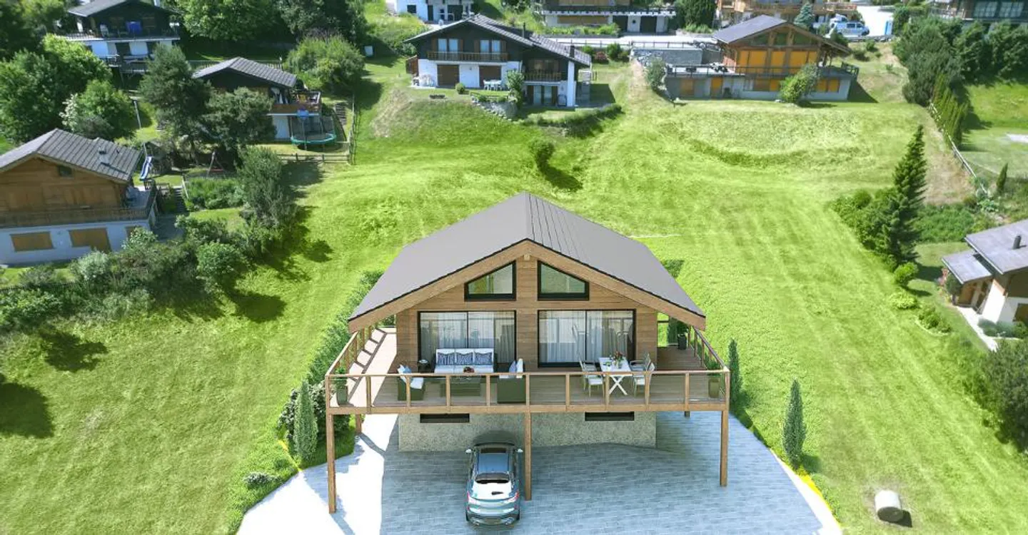 Verwirklichen Sie Ihre Träume Chalet zum Bau als Hauptwohnsitz 6 Zimmer halb - Foto 4 von 7