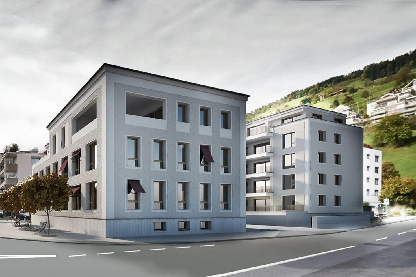 Appartamento moderno di 4,5 locali con grande balcone a Ennetbürgen in affitto - Foto 9 di 12