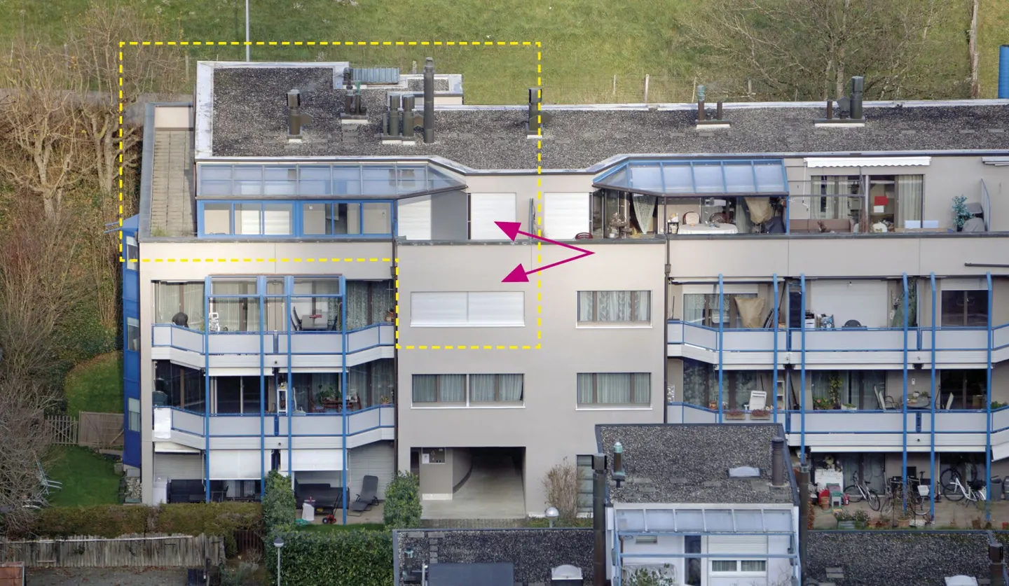 Attractive 5.5-room penthouse maisonette apartment with large roof terrace and panoramic view - Photo 1 of 13