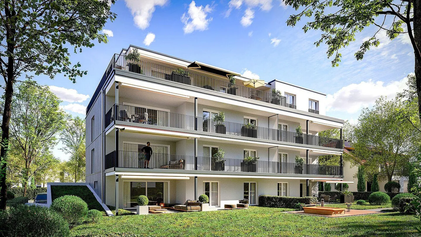 Appartement familial de 4,5 pièces ensoleillé dans un emplacement central - Photo 1 sur 6