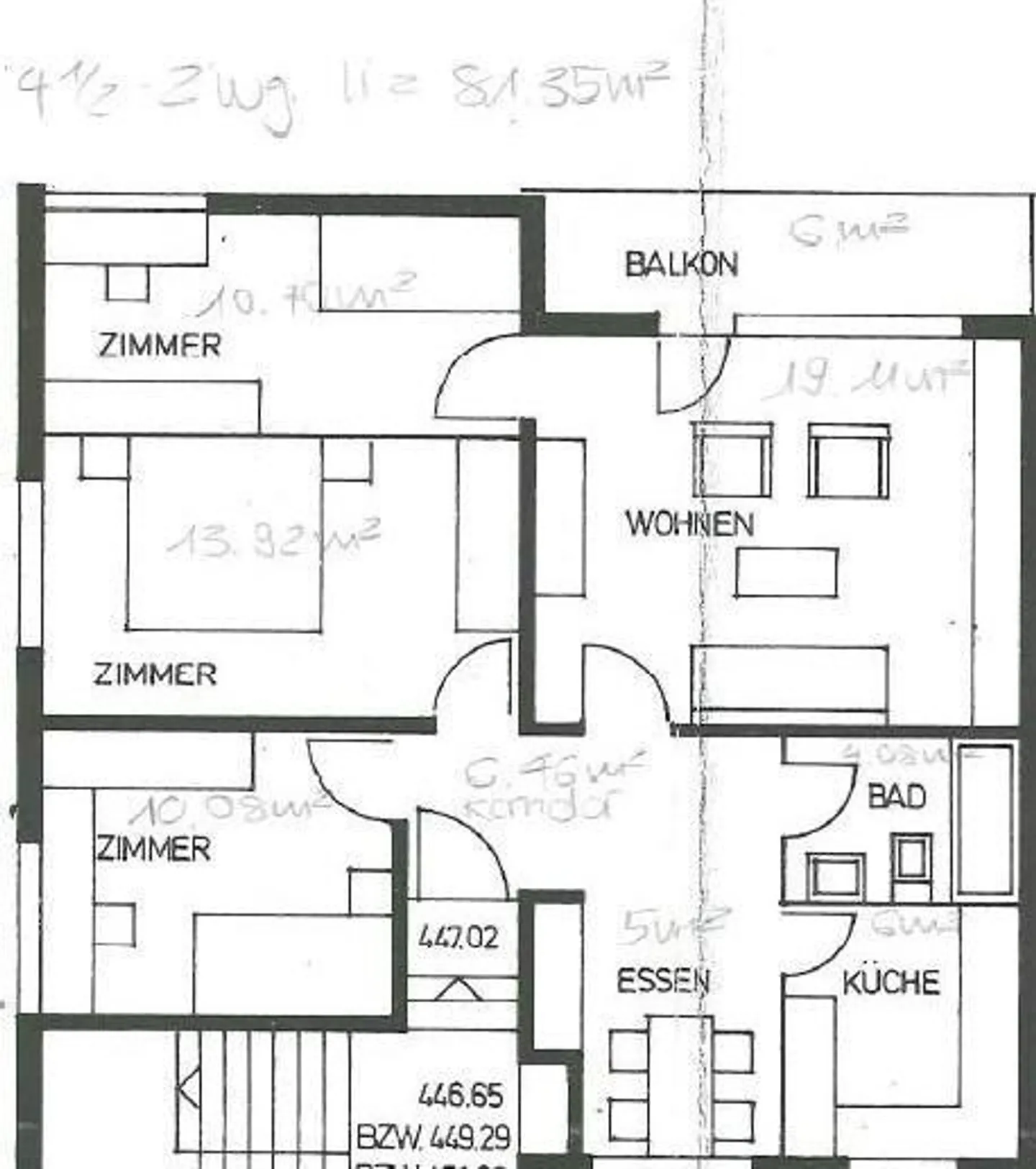 Zentrale 4.5-Zimmerwohnung mit Balkon - Foto 7 von 7