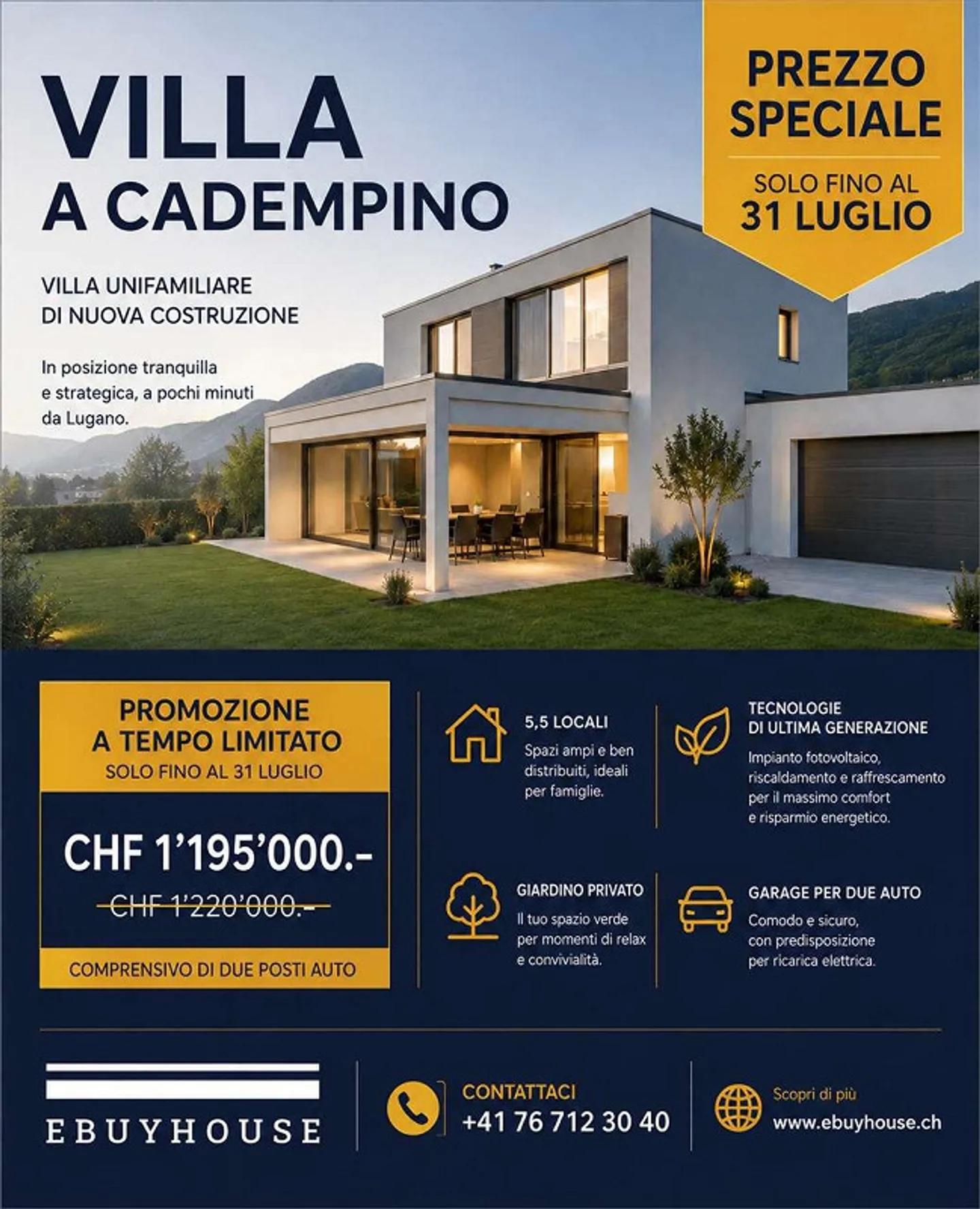 Villa Neu à Cadempino en Promotion - Photo 1 sur 13