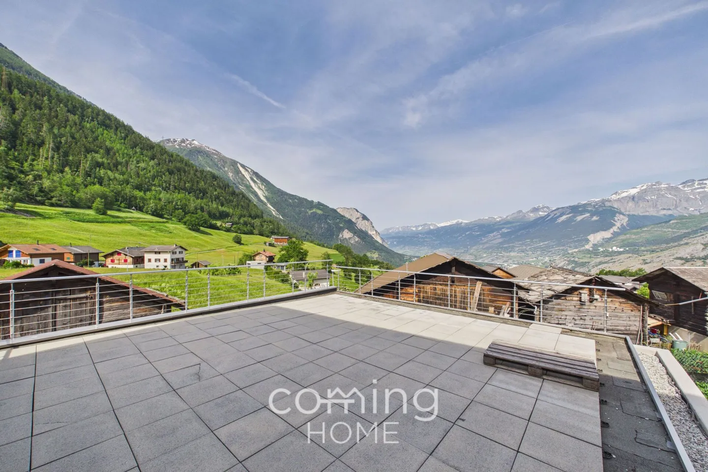 Maison alpine bifamiliale avec vue panoramique, terrasses, écurie et double garage - Unterems - Photo 8 sur 20