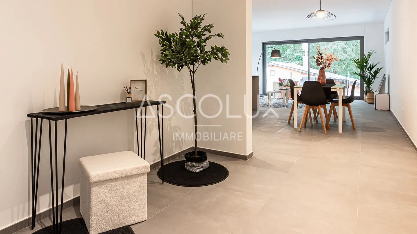 Moderne und ruhige Räume - 4.5 Zimmer in einer exklusiven Residenz am Stadtrand  | Spazi Moderni e Sereni - 4.5 Locali in Residenza Esclusiva ai Confini della Città - Foto 8 di 13