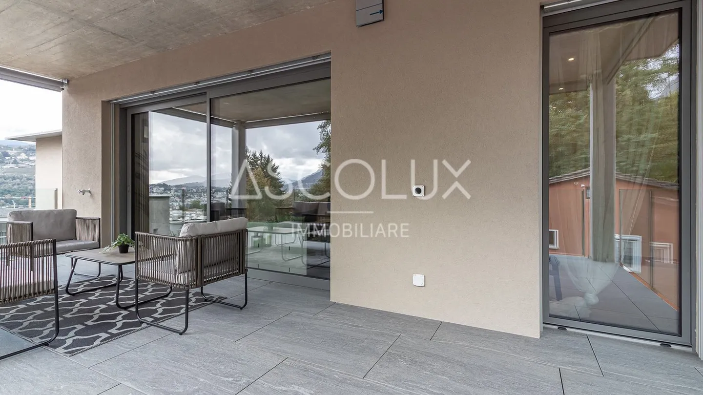 Moderne und ruhige Räume - 4.5 Zimmer in einer exklusiven Residenz am Stadtrand  | Spazi Moderni e Sereni - 4.5 Locali in Residenza Esclusiva ai Confini della Città - Foto 10 di 13