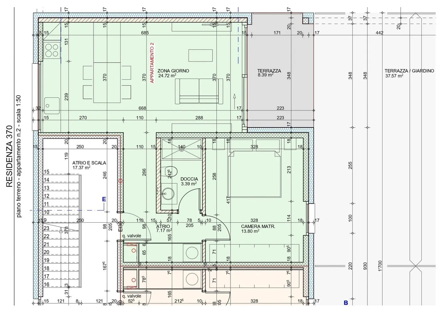 Première location 2,5 pièces avec grande terrasse à Lumino - Photo 2 sur 4