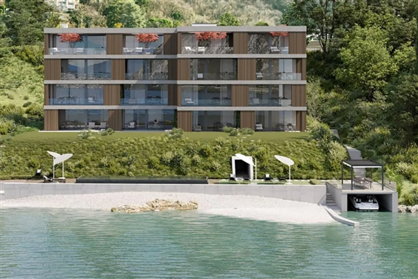 Nuova residenza prestigiosa direttamente sul lago di Lugano 3.5 - 4.5 appartamento - Foto 13 di 20