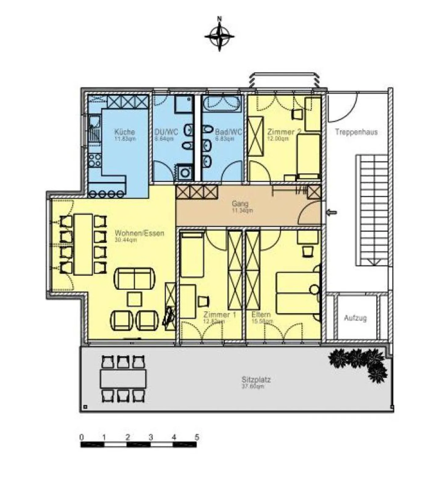 Grosszügige 4.5 Zimmer-Wohnung - Foto 5 von 5
