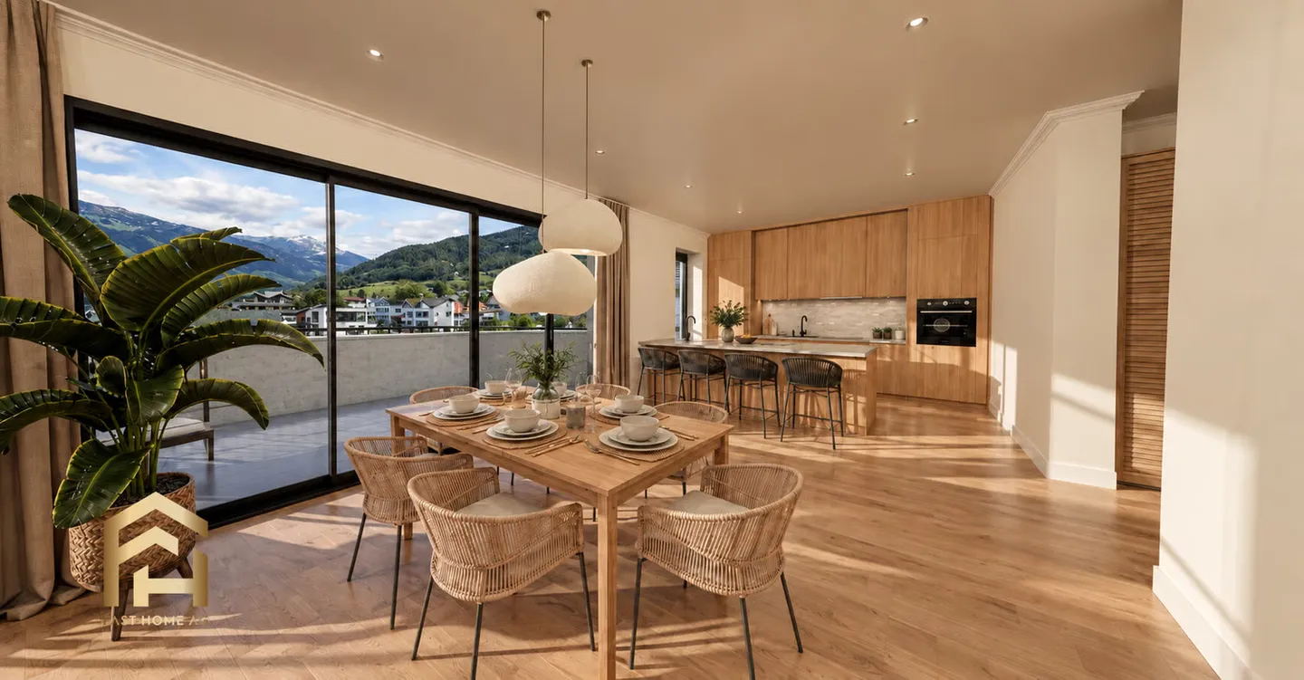 Appartement penthouse de 4,5 pièces idéalement situé à Ried-Brig - Photo 1 sur 12