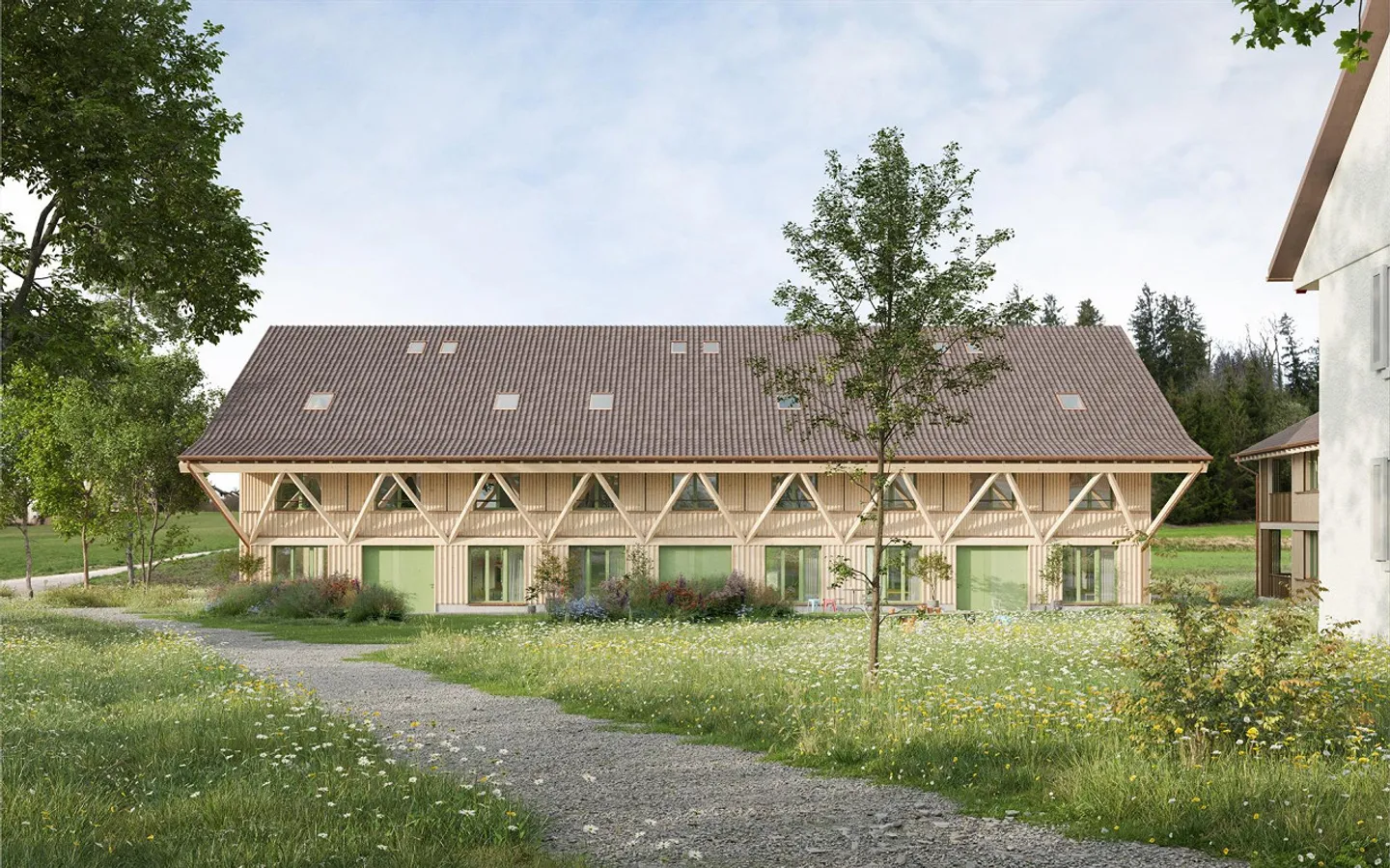 Inizio delle vendite - Nuovo progetto di costruzione Areal Zinzikon - sei ampie case a schiera - Foto 1 di 5
