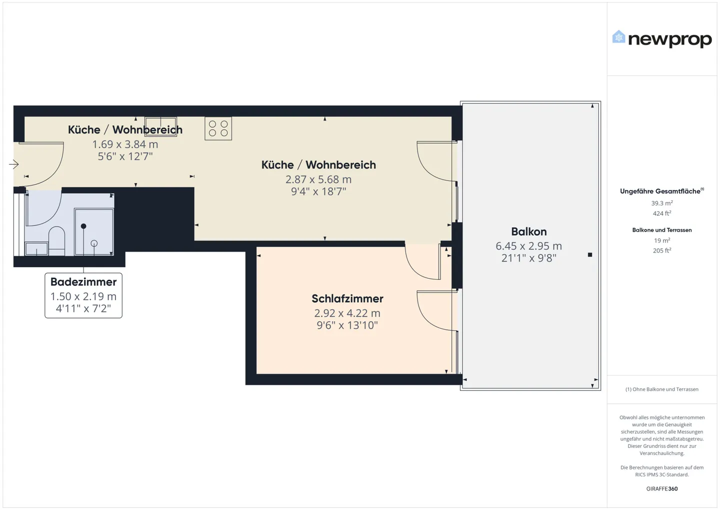 Completely renovated 2.5-room apartment with large balcony - Photo 8 of 9