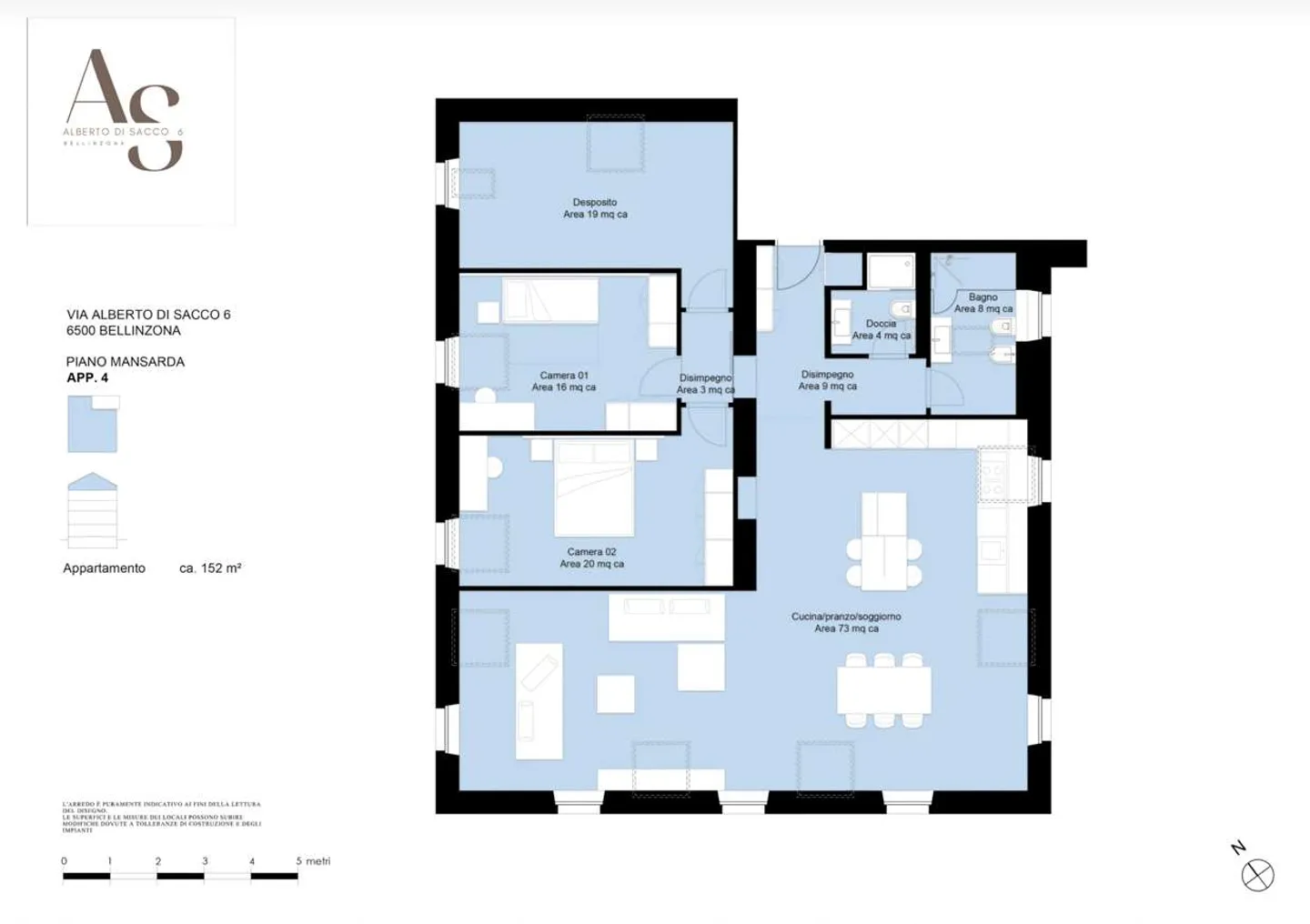 Dachgeschoss in Bellinzona komplett renoviert - Photo 11 of 11