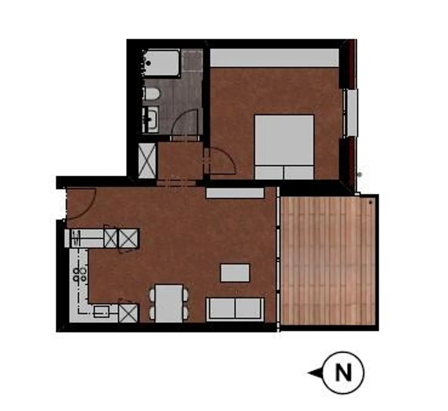 Appartement moderne de 2.5 pièces à Gerbi Zizers - Photo 7 sur 7