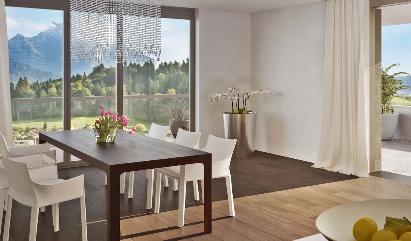 Gehobene 4½-Zimmer-Wohnung mit herrlicher Panoramasicht im Felmispark - Foto 2 von 7