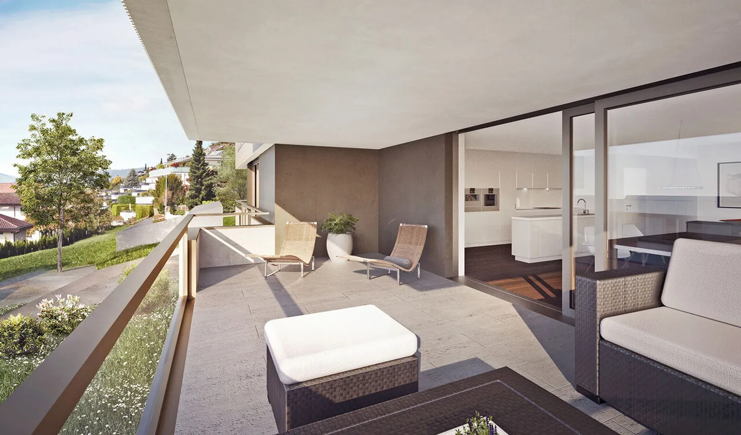 Gehobene 4½-Zimmer-Wohnung mit herrlicher Panoramasicht im Felmispark - Foto 3 von 7