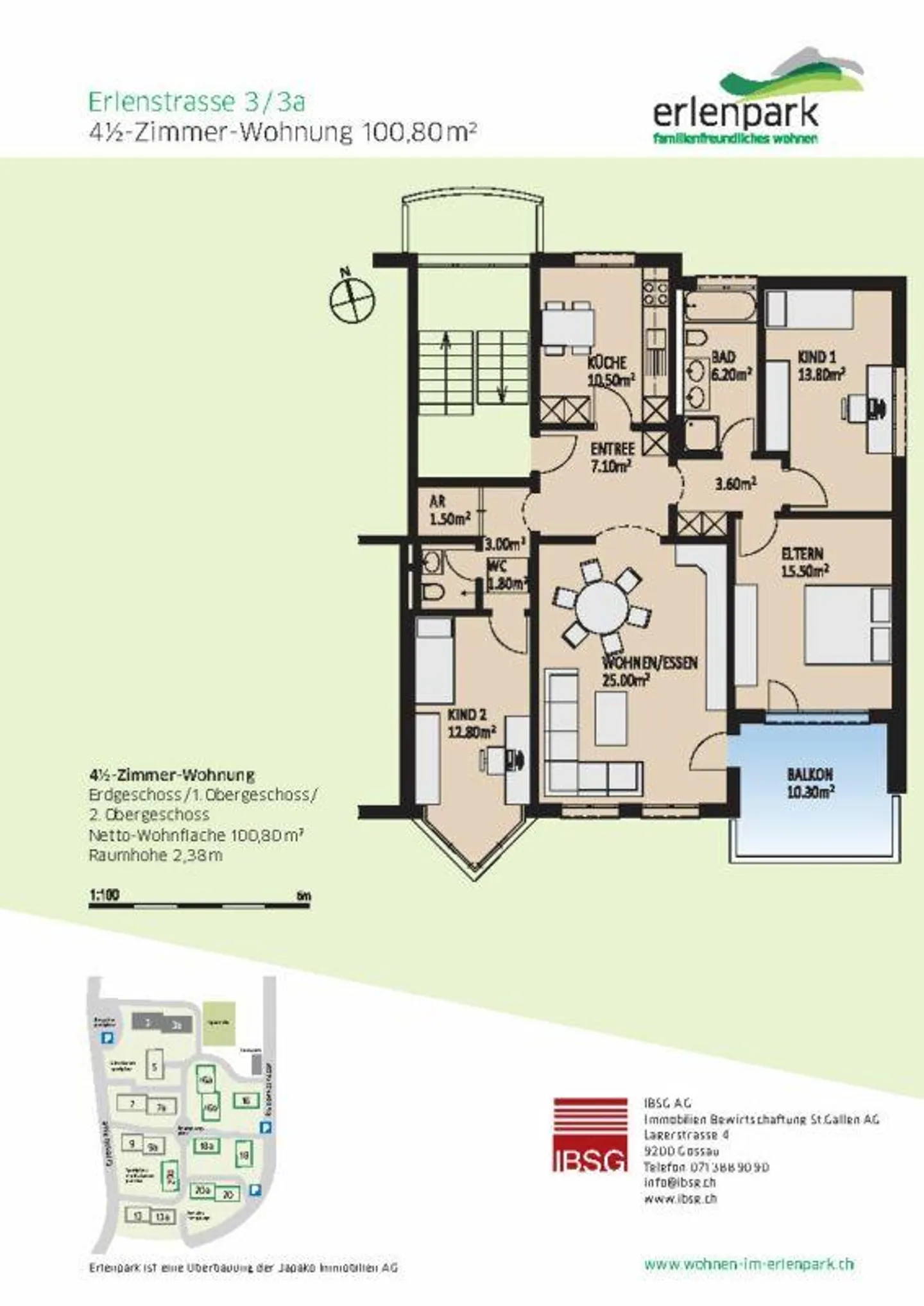 Beautiful 4.5 room apartment for rent - Photo 8 of 10