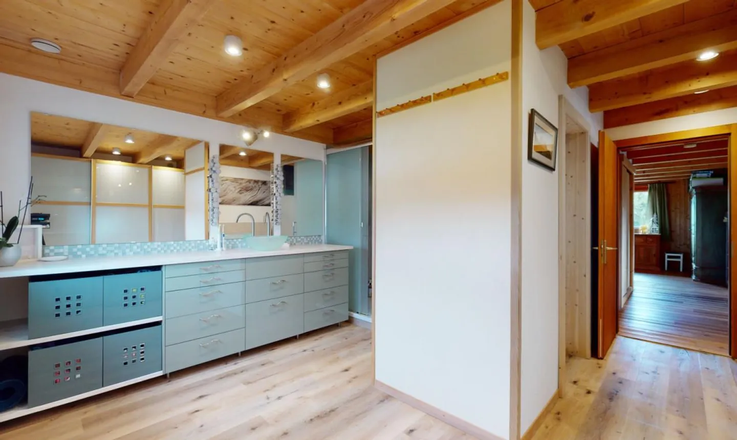 Geräumige Duplexwohnung mit 5,5 Zimmern - großer Garten - Illarsaz - Foto 9 von 12