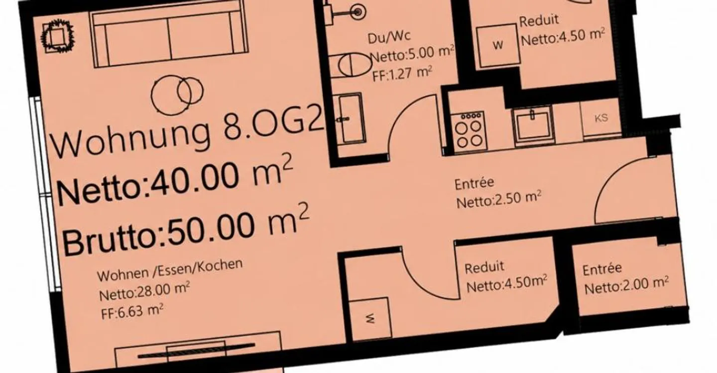 Exclusive 1½-room apartment - modern & flooded with light - Photo 5 of 5