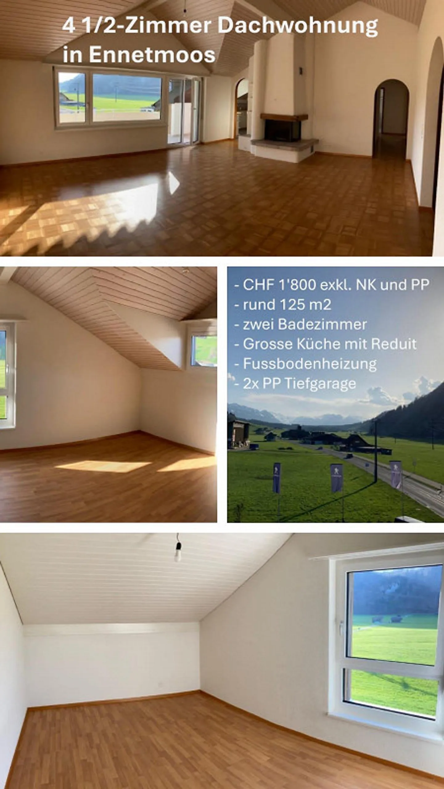 Appartement 4 1/2 pièces à Ennetmoos - Photo 1 sur 11