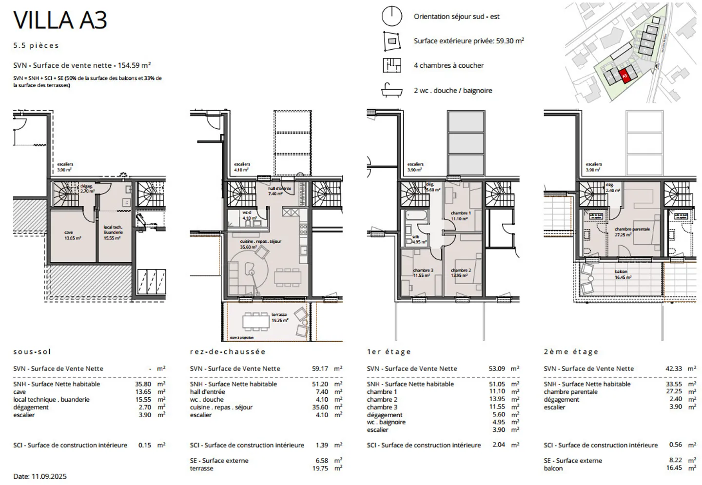 New promotion of 8 villas in Cottens - Photo 9 of 9