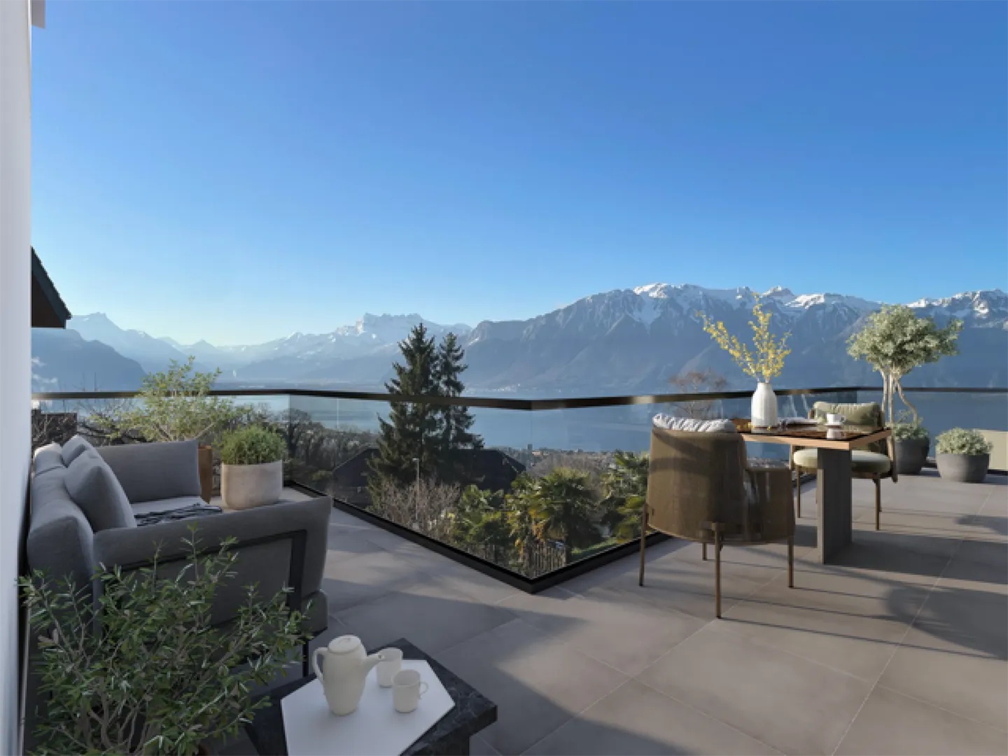 3 Appartamenti di lusso a 3 minuti da Vevey - Foto 3 di 7
