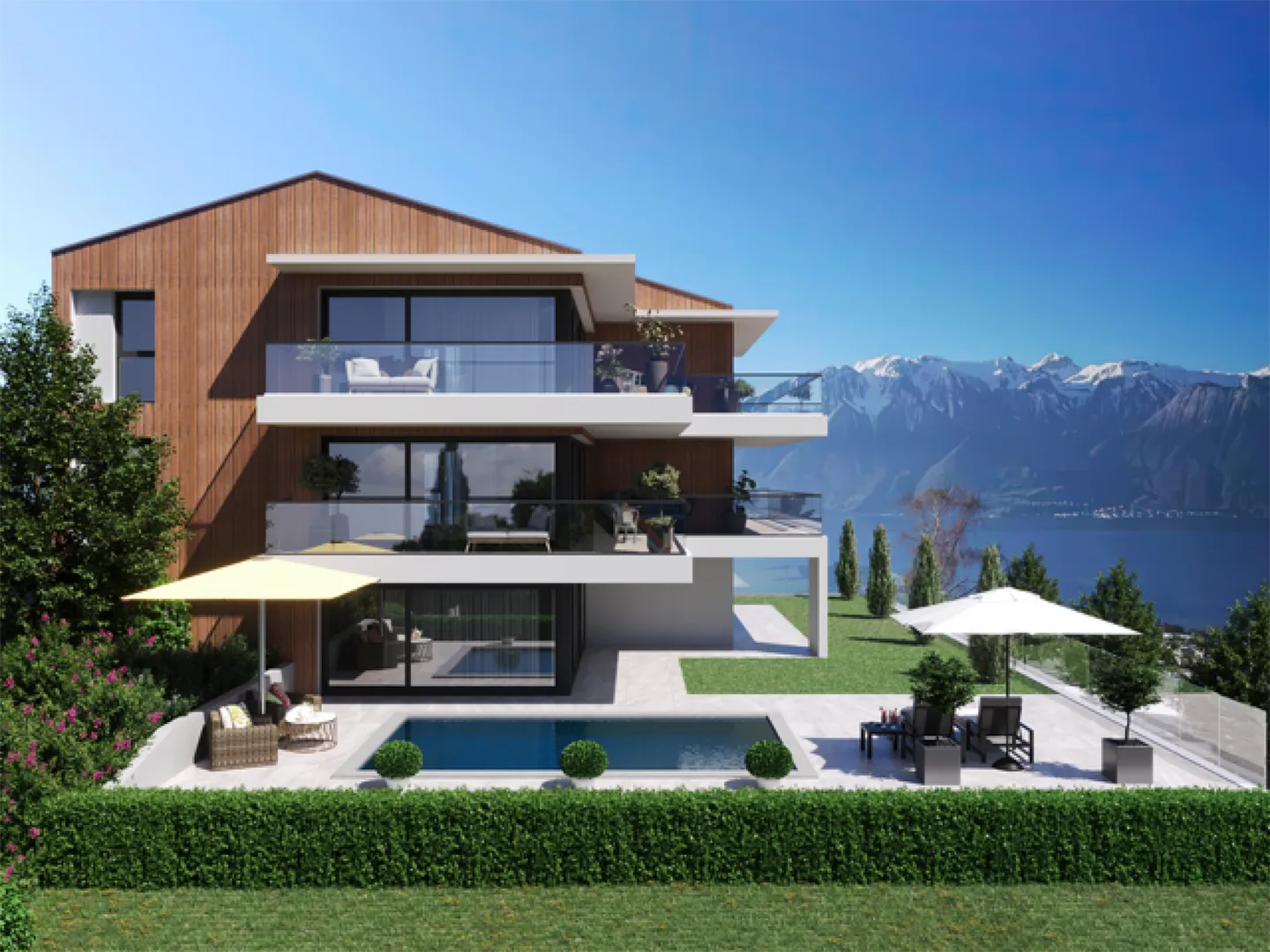 3 Appartamenti di lusso a 3 minuti da Vevey - Foto 5 di 7