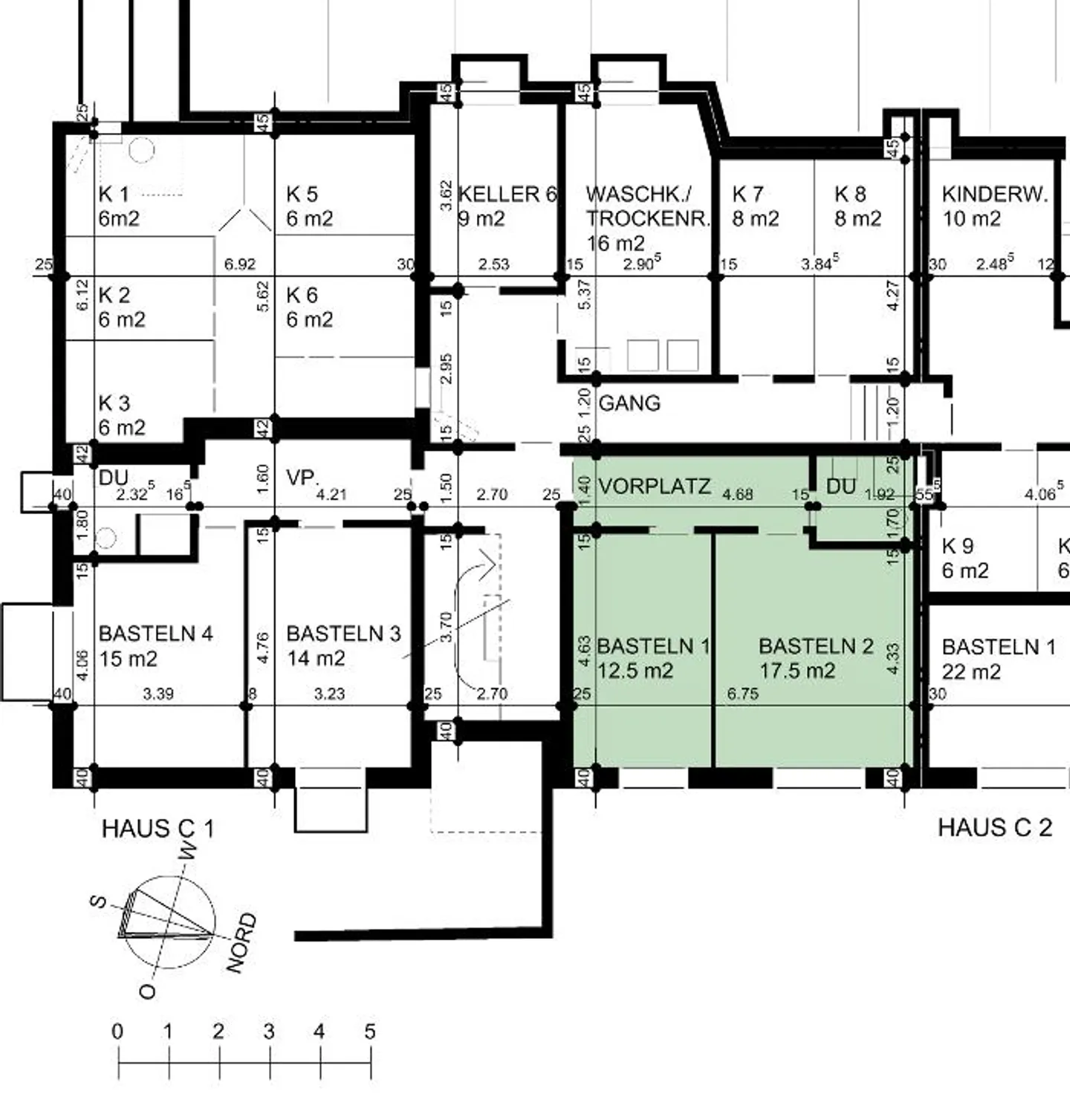 Espaces de studio/bureau de 2 pièces, sous-sol - Photo 5 sur 5