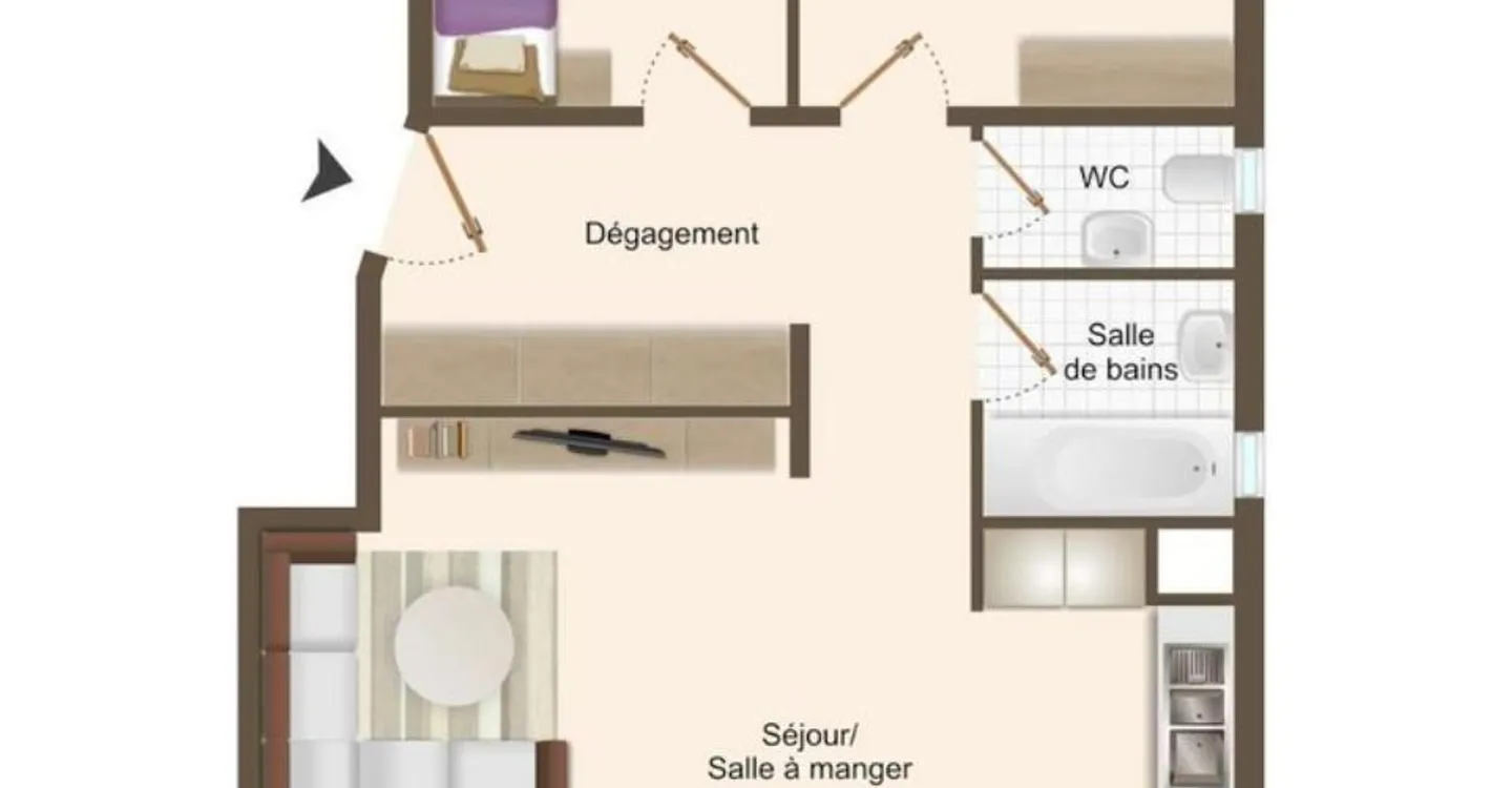 3,5-Zimmer-Wohnung in Matran - Foto 9 von 9