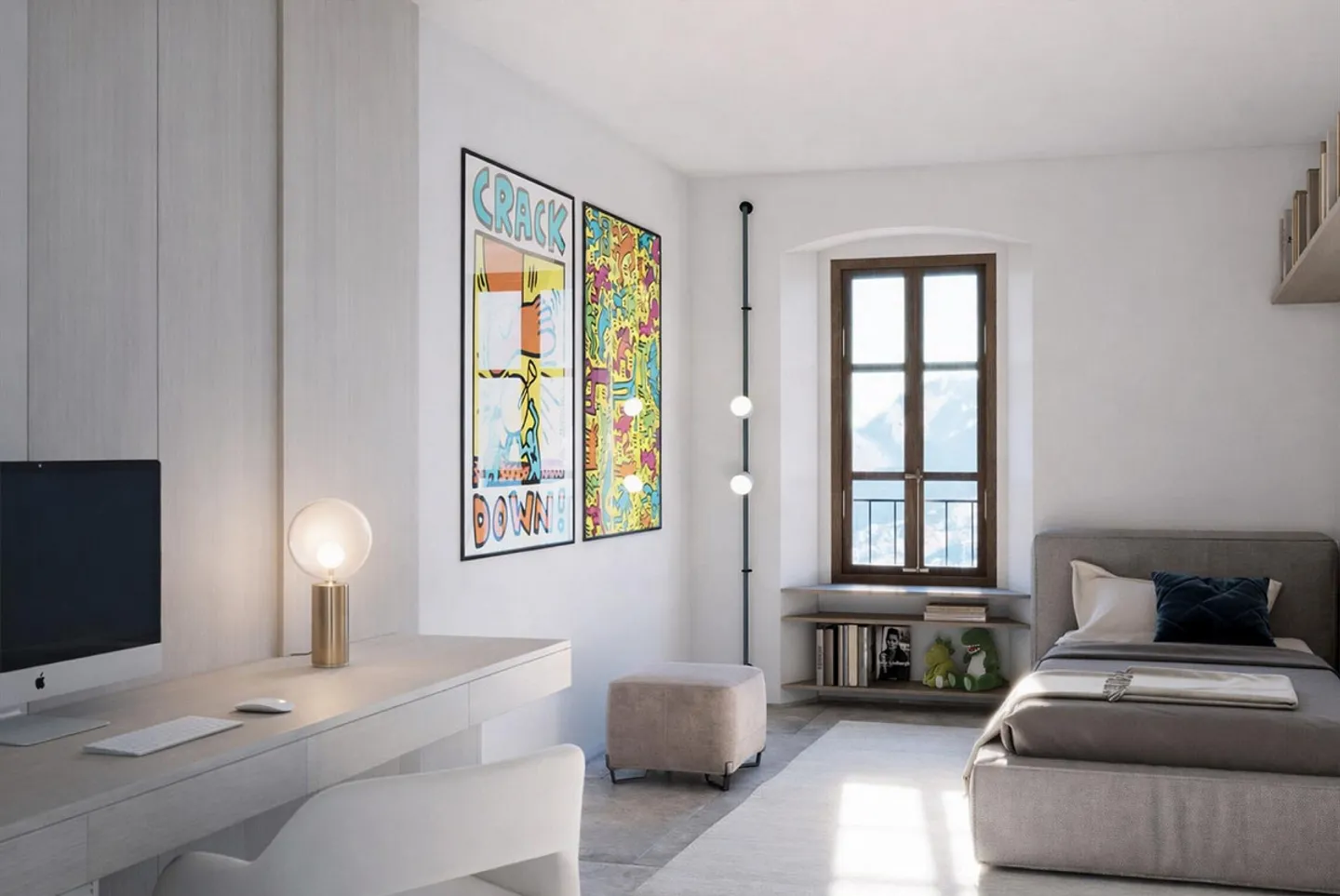 MAISON HISTORIQUE 7.5 NOUVELLEMENT RÉNOVÉE À PREGASSONA ALTA - Photo 4 sur 11