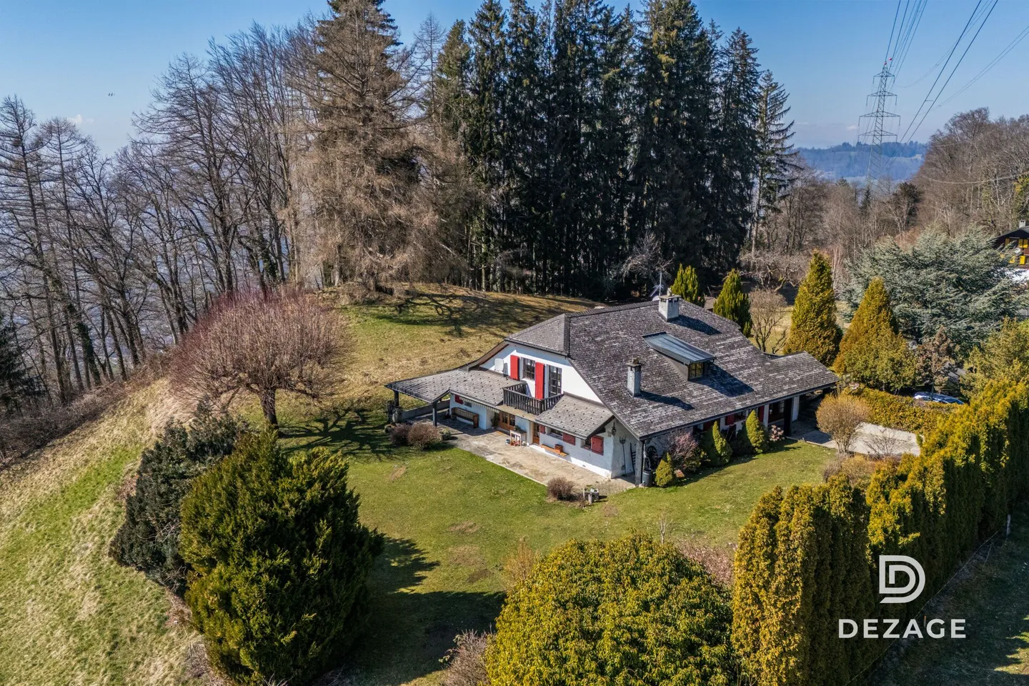 Der Charme des Alten auf einem großen Grundstück mit Blick auf Blonay - Foto 13 von 17