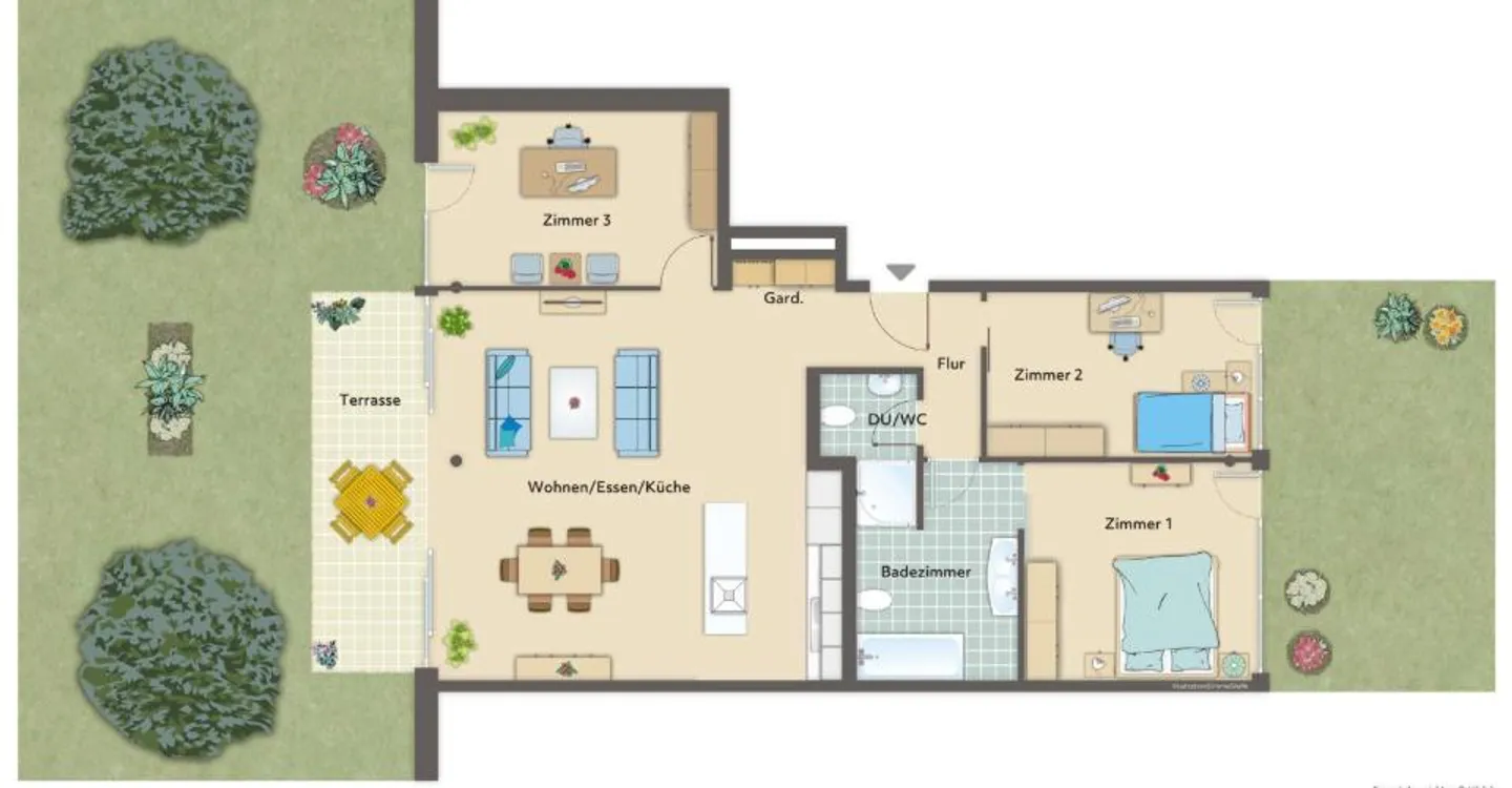 Garden Apartment - Meikirch - Photo 12 of 12