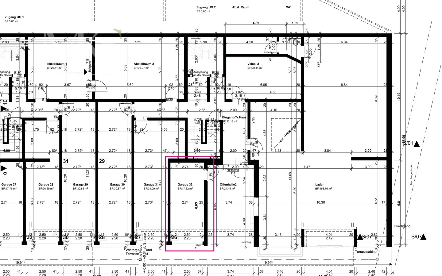 Garage in una posizione centrale a Naters in affitto - Foto 2 di 2