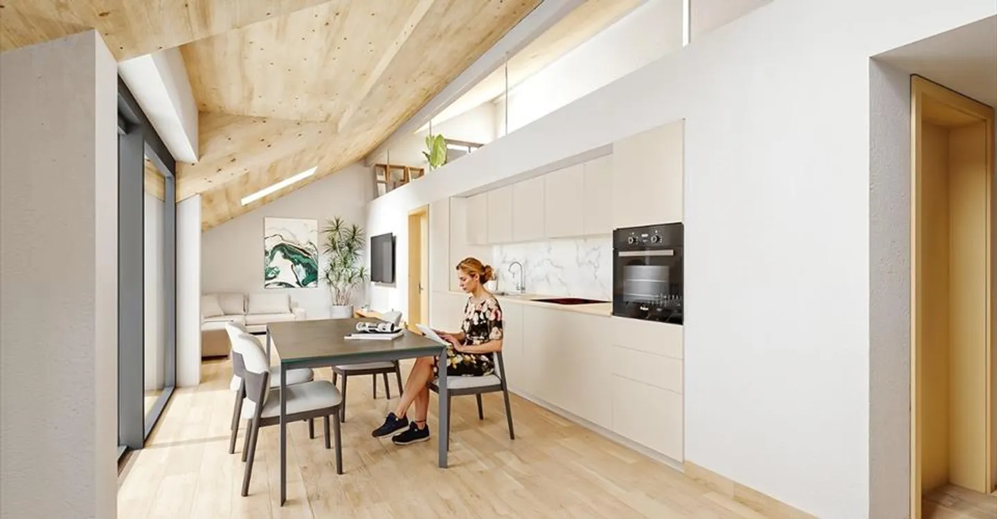 Geräumige Wohnung in St-Aubin - Foto 1 von 2