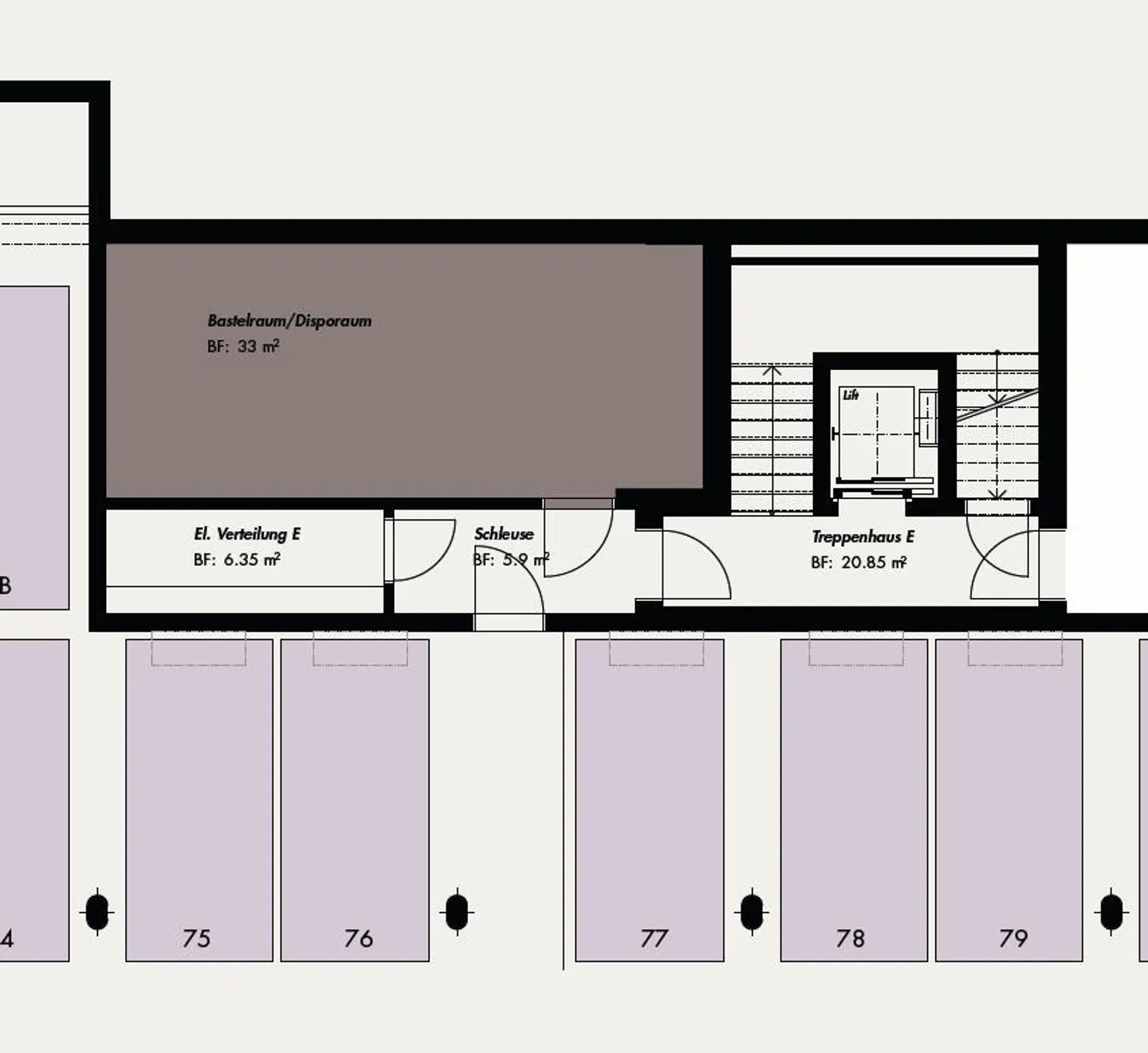Lagerraum im Zentrum von Zug - Foto 3 von 5