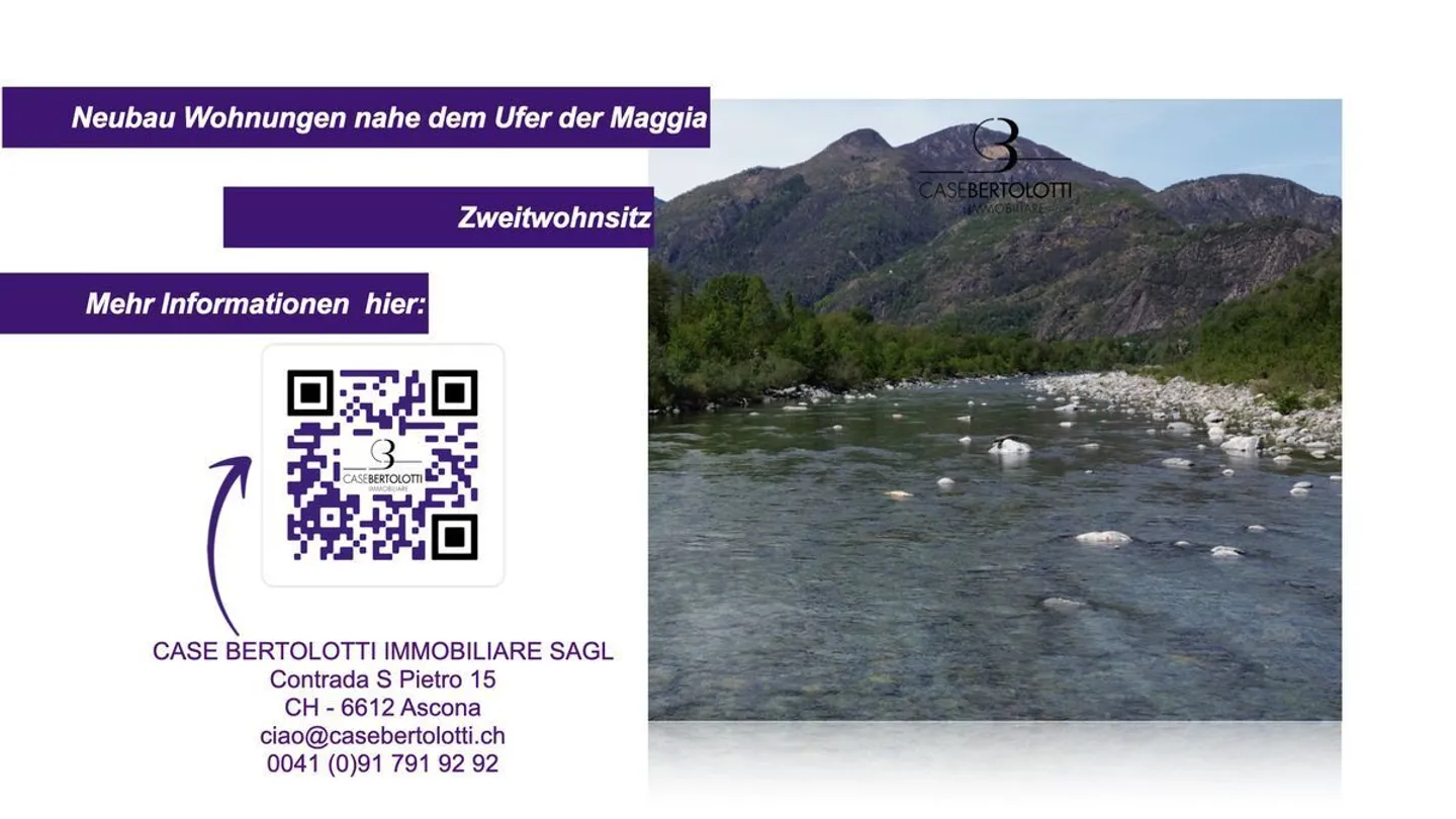 Votre nouveau chez-vous au cœur de la nature près de la Maggia (nouvelle construction et résidence secondaire) - Photo 5 sur 5
